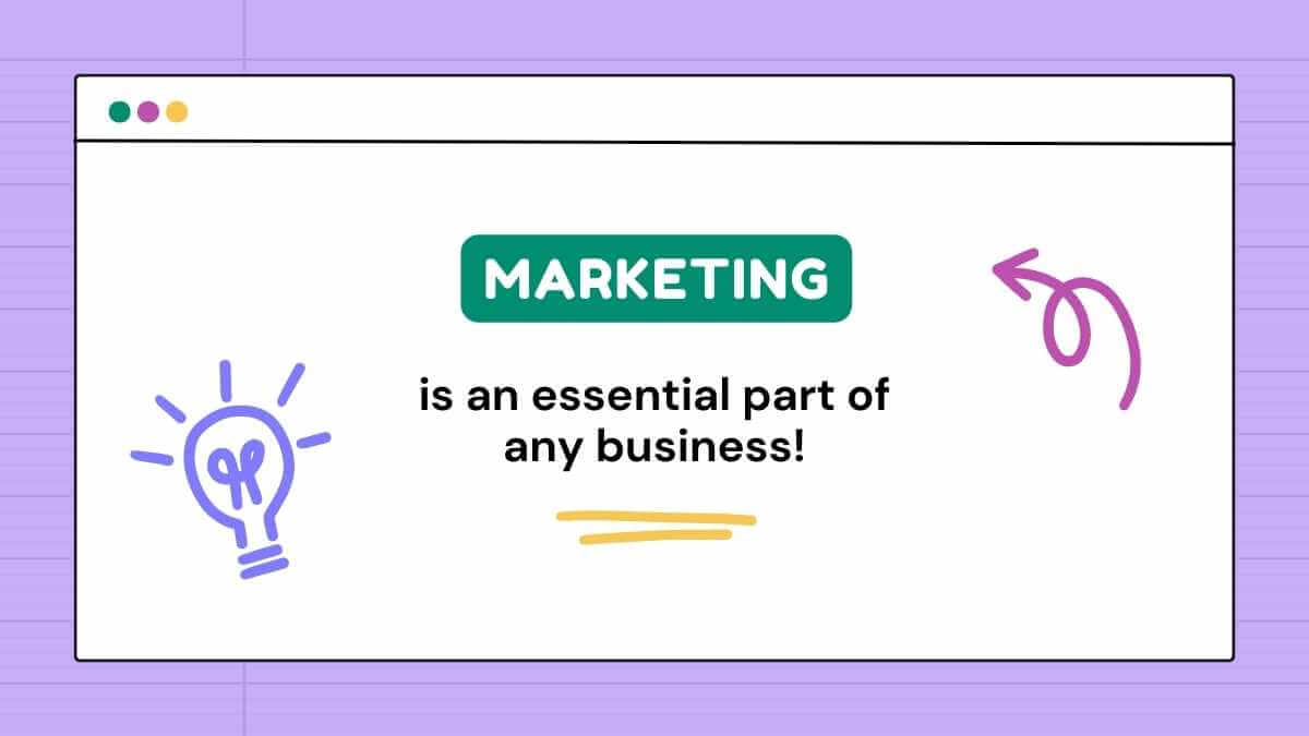 Marketing an essential part of any business